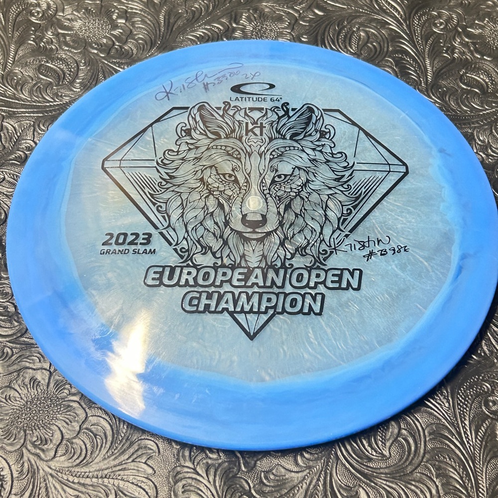 Latitude 64 European Open Champion Disc Kristen Tattar Signed Saint Pro Disc